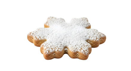 Snowflake Sugar Cookie, isolated on transparent background