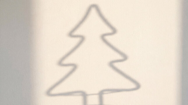 Vector illustration of a female figure holding a decorated Christmas tree, perfect for a winter holiday greeting card design - Powered by Adobe