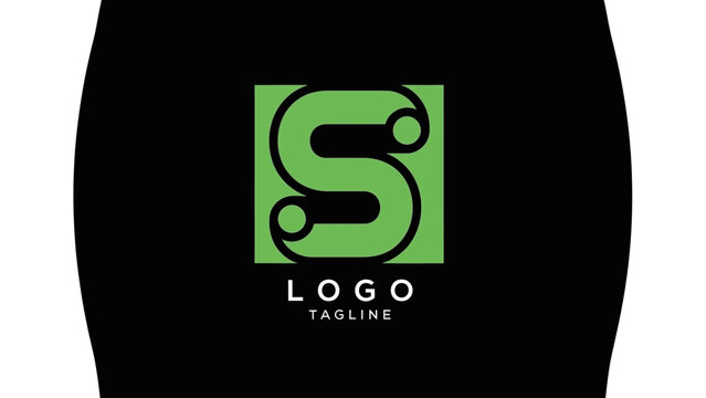Sophisticated Green Letter S Logo Design A Modern, Abstract Mark for Business Identity