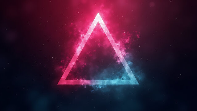 Corner stripes in pink and black with neon lights, purple to beige gradient with grain texture, magenta and teal triangle mosaic with glow, and black to pink gradient with bright green accents.