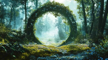 Enchanted Forest Portal - A Mystical Gateway to Another World.