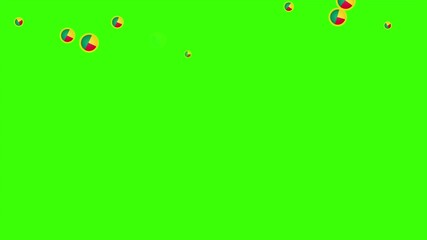 Falling Rounded BENIN Flags Green Screen Animation for Patriotic Effects and Motion Graphic Overlays