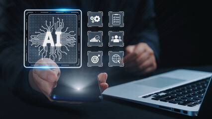 AI Assistant Brain Processor with LLM Technology, Big Data, Machine Learning, Generative AI for Business Support, Future Agentic AI Technology and Artificial Intelligence Prompt Engineering. Elide