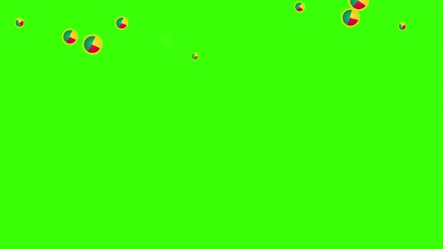 Falling Rounded BENIN Flags Green Screen Animation for Patriotic Effects and Motion Graphic Overlays