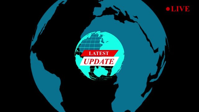 latest update studio concept video animation,News lower third background overlay template with green screen, TV broadcast style animation for breaking news or live updates