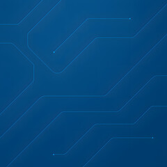 Blue Futuristic Circuit Line Background