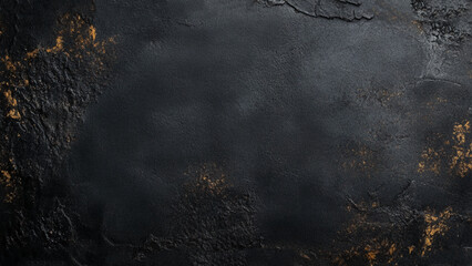 Texture of black decorative plaster or concrete. Abstract grunge background for design.