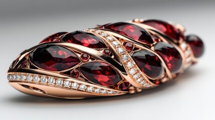 Naklejka premium red jewelry on white surface