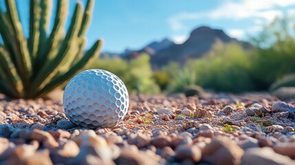 Golf ball and cactus desert view, surreal low shot --ar 16:9 --stylize 250 --v 6.1 Job ID: c29f3146-dc8e-4703-a7b6-f278c79d62e6