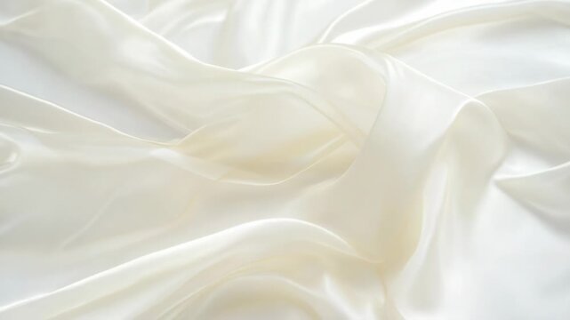 Video A close-up view of white fabric with texture and pattern visible