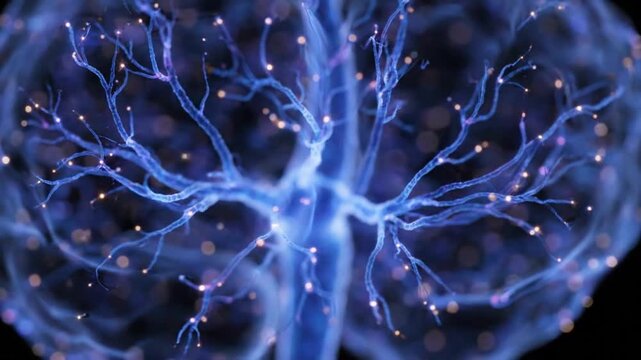 Neural Network Brain Exploring Connectivity and Intelligence in a Digital Mindscape, Showcasing Intricate Synapses & Pathways, A Vision of Digital Thought