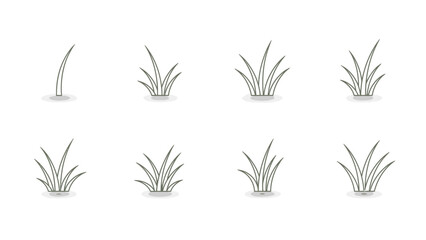Grass Sprouts Seedling Icon Growth Plant
