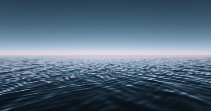 Wave sea beach and blue sky abstract background. Nature and summer concept. 3d render.	