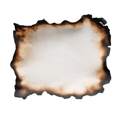 Burnt Paper Edge Texture on Black Background charred isolated on a transparent background