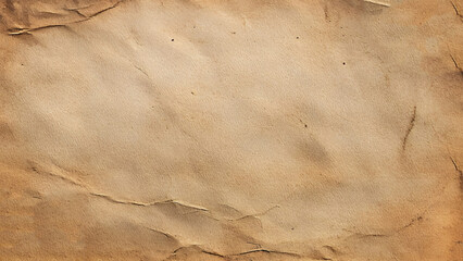 Old paper vintage texture surface background. Brown paper crumpled texture