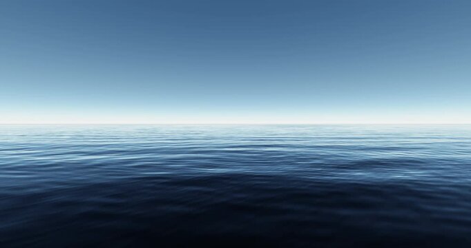 Wave sea beach and blue sky abstract background. Nature and summer concept. 3d render.	