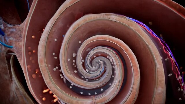 Detailed 3D Animation of the Human Ear Anatomy and Function