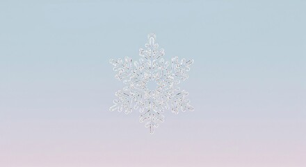 Isolated Crystalline Snow Crystal: High-Fidelity 3D Rendering of Winter Element