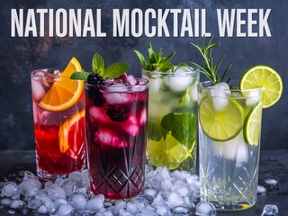Celebrate national mocktail week with refreshing and colorful non alcoholic drinks