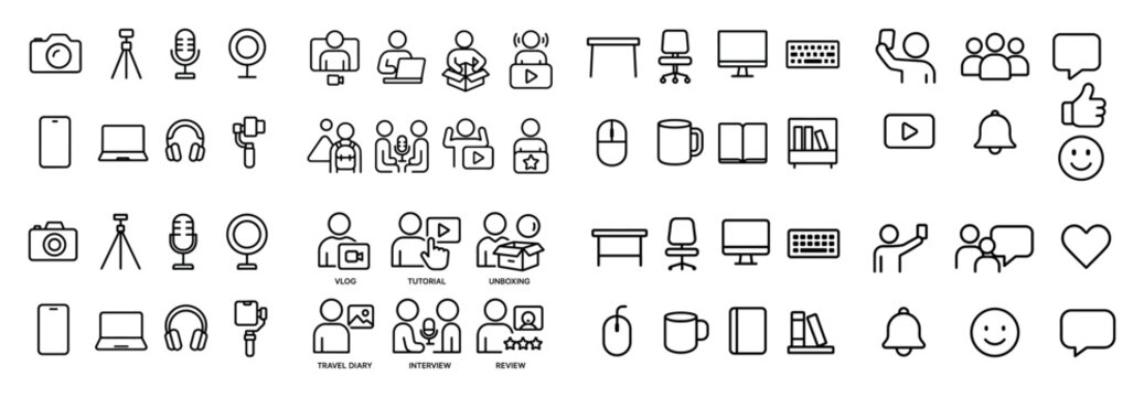 Multimedia icons for digital content creators