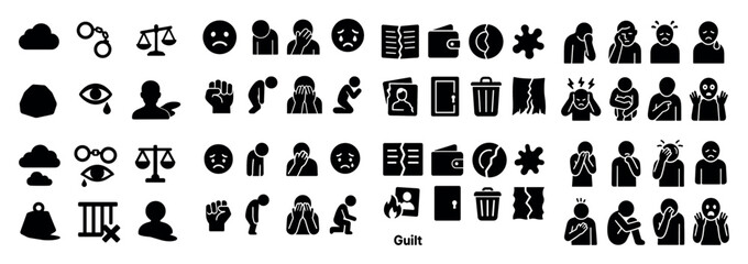 Obraz premium Emoticon illustration of guilt