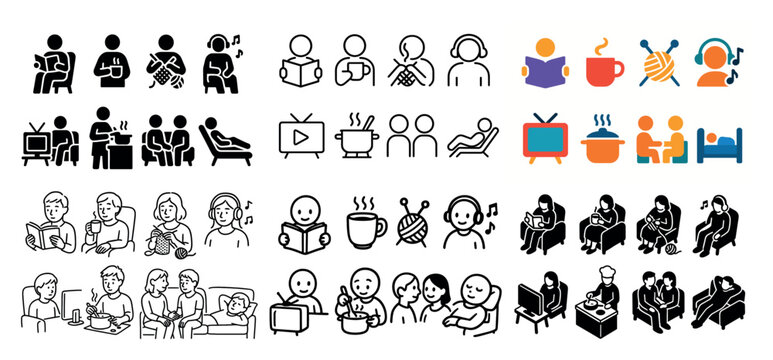 「Hobbies Icons」の写真素材 | 987,093件の無料イラスト画像 | Adobe Stock