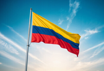 flag of colombian render wallpaper