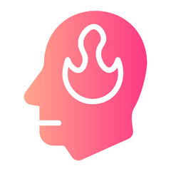 angry gradient icon