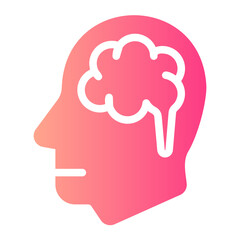 brain gradient icon
