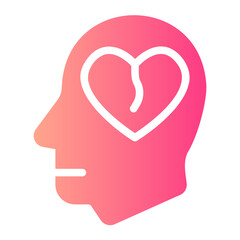 broken heart gradient icon