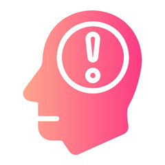 worried gradient icon