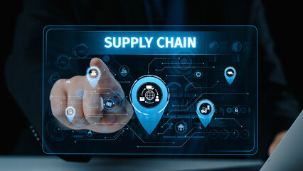 Supply chain processes with data-driven logistics, transportation, and distribution. enhances...