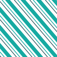  Repetitive diagonal geometric pattern with sloping lines, stripes. Design for printing on fabric, paper, wrapper. Vector illustration in blue, green, turquoise shades.
