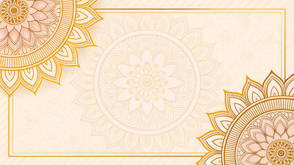 Indian lotus illustrations background generative ai