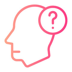 question gradient icon