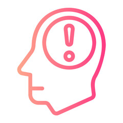 worried gradient icon