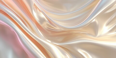 Obraz premium Abstract 3D background - silk, ivory, smooth, luxury