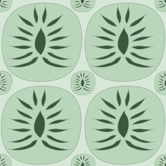 seamless background with abstract monsters