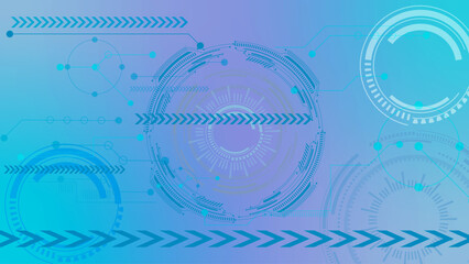 abstract wight background blu circles Abstractbackground. Scientific and technological concept with the use of technical elements formed in the shape of a circle Vector