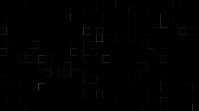 4k, Blue neon glowing square grid motion background, futuristic digital pattern animation, modern tech abstract video loop, Glowing Digital Data suitable for technology,web design, abstract background - Powered by Adobe