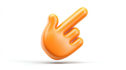 3d Click pointer cursor hand icon on white background 3d illustration Stock Illustration 