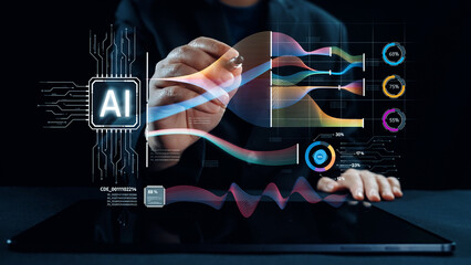 AI Assistant Brain Processor with LLM Technology, Big Data, Machine Learning, Generative AI for Business Support, Future Agentic AI Technology and Artificial Intelligence Prompt Engineering. Elide