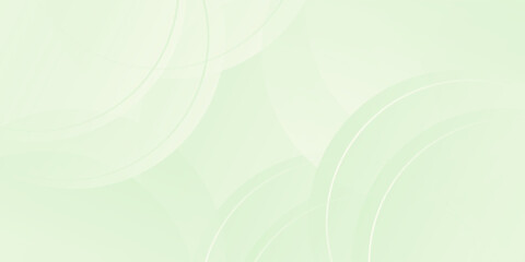 Minimalist banner background,soft pastel,green gradations,circle shape,memphis background, vector illustration.