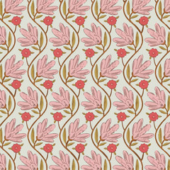 seamless background with leaves