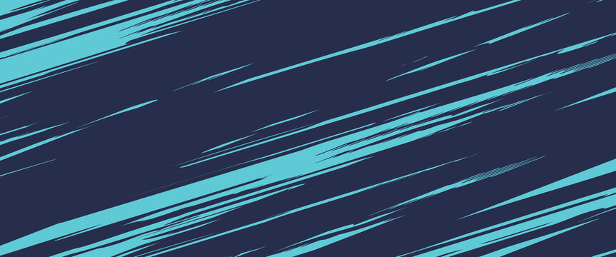 Abstract blue banner design vector, dynamic sporty horizontal background template for media promotion or web banner, modern