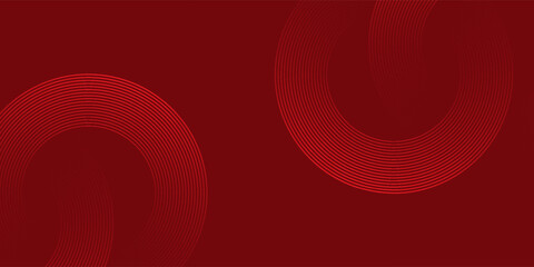 Top red circle background with dynamic shapes composition vector abstract simple  design
