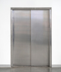 facade view of stainless steel elevator  © nd700