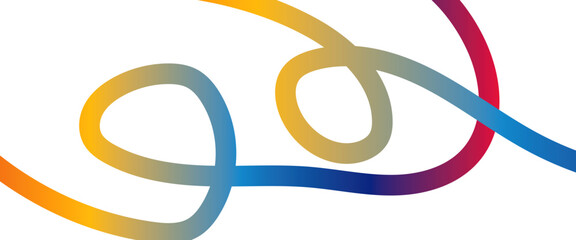 Abstract color gradient curved lines background. Gradient Ribbon Waves. Vector Curve Line shapes Vector geometric designabstract colorful background