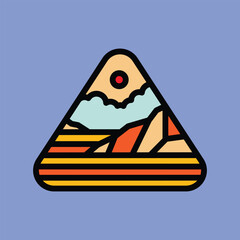 Sunset beach graphic illustration vector art t-shirt design