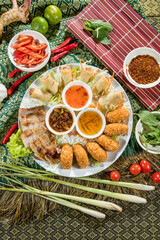 asian appetizer platter